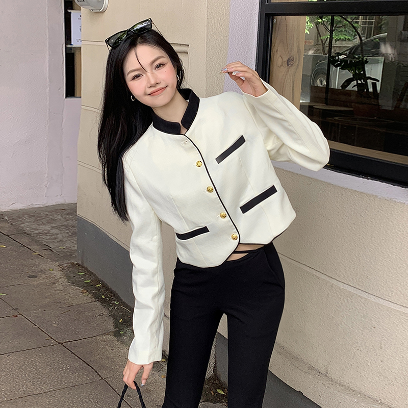 法式名媛小香风短外套女士2024秋季新款高级感气质小个子春秋上衣
