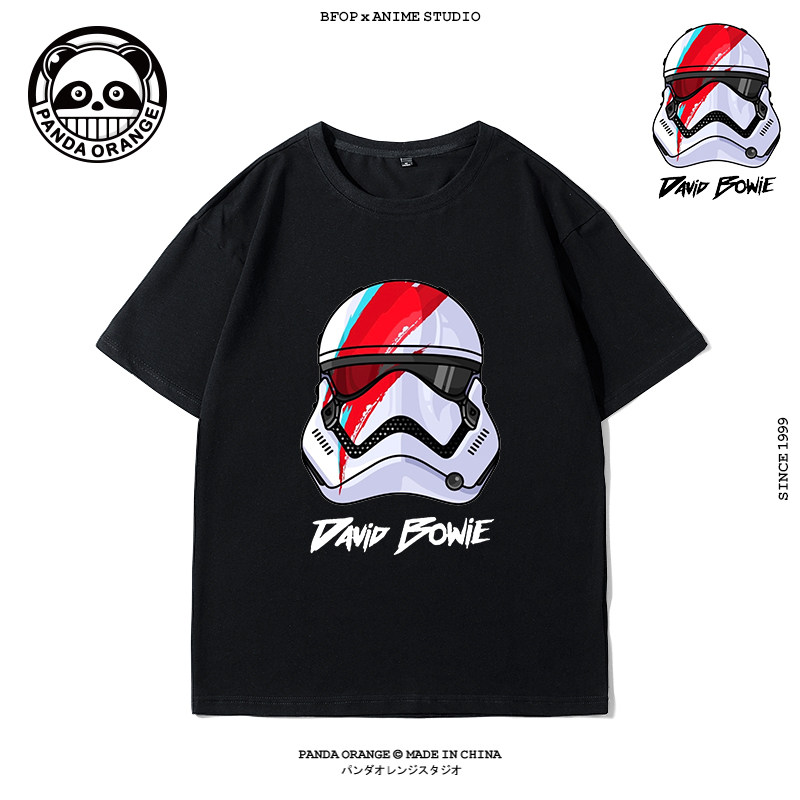 欧美潮牌david bowie摇滚t恤衫 唐零T恤