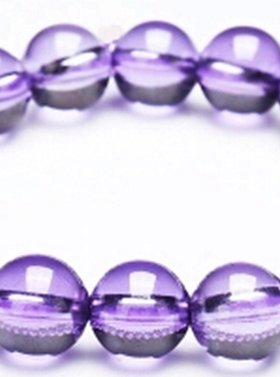 七彩色锆石圆珠手链多彩宝石礼物