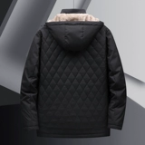 Бархатный демисезонный утепленный пуховик, куртка, изысканный стиль, для среднего возраста