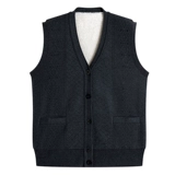 Зимний жилет, удерживающий тепло трикотажный кардиган, для среднего возраста