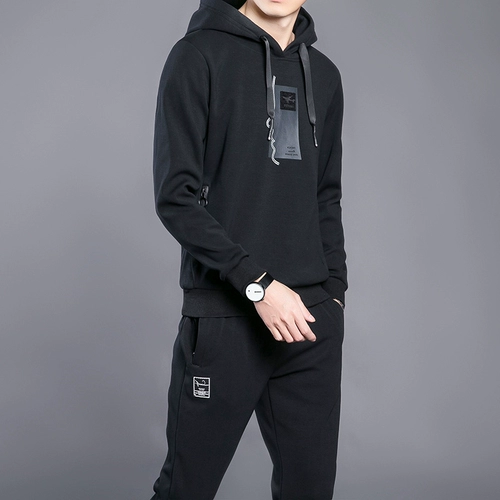 Мужской осенний комплект, спортивный костюм, спортивная толстовка для отдыха для школьников, подходит для подростков, в корейском стиле