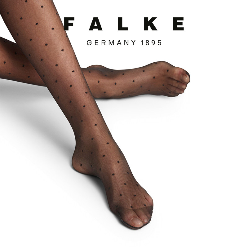 FALKE进口鹰客Dot超薄高弹15D波点丝袜女光腿神器性感连裤袜40685,淘宝优惠券,粉丝福利购,淘宝优惠卷