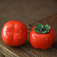 Yuxuan ຊາ Pet Ornament ຊາ Persimmon ສາມາດ Mini Persimmon ຂະຫນາດນ້ອຍ