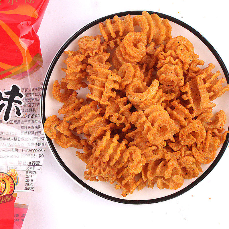 辈儿香麻辣鱼味卷八爪烧锅巴网红休闲膨化小零食品80后90后怀旧