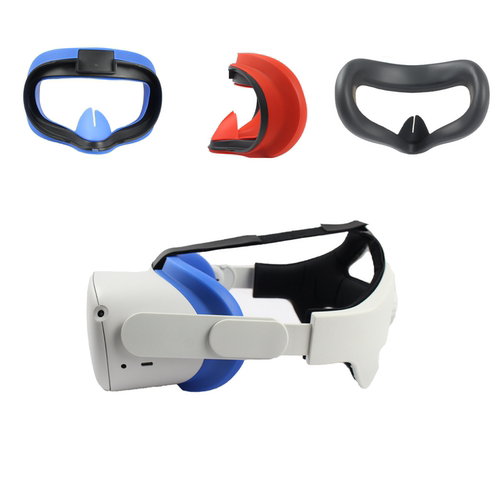 Oculus quest 2 硅胶面罩易安装防汗防漏光VR配件 - 图3