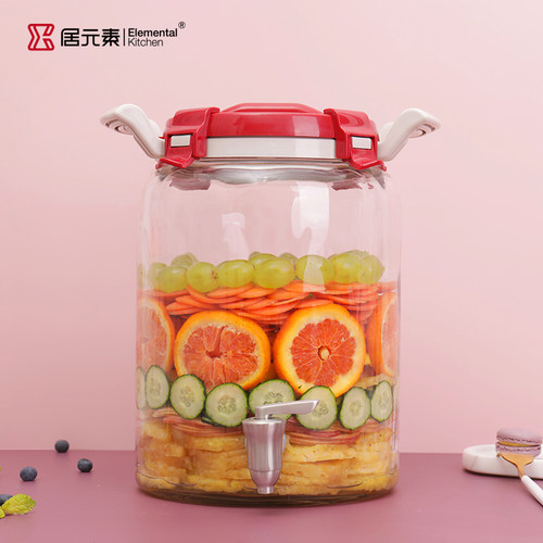 青梅汁罐子青梅酒瓶杨梅泡酒玻璃瓶酵素桶家用密封罐泡酒罐果酒瓶 - 图1