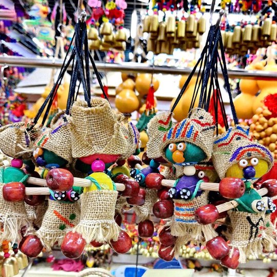 Yunnan ethnic style small Fuwa pendant jewelry retro mouth-swallowing villain handicrafts decorative doll