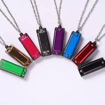 4 holes 8 tone small harmonica necklace with small harmonica key button small harmonica child with small harmonica for a harmonica