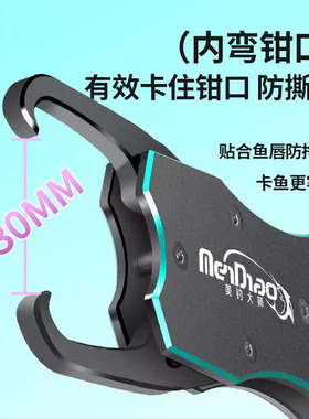 路亚控鱼器带秤加长夹大物
