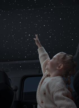 新款车载星空投影小夜灯USB换片