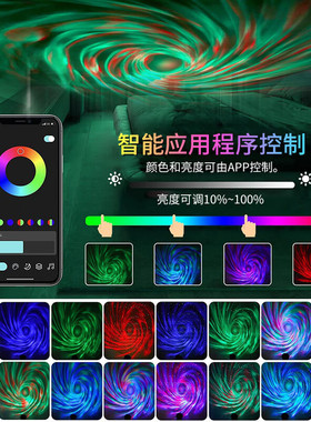 蓝牙音响水纹激光满天星投影灯