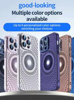 iPhone磁吸散热透气孔手机壳