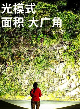 强光远射可变焦充电手电筒
