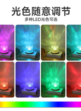 旋转水波纹蓝牙遥控星空投影灯
