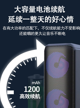 便携双喇叭蓝牙大音量广场舞K歌