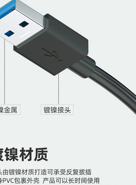 USB3.0一托四集线器扩展坞