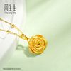 Chow Sang Sang gold stamen pendant for women, gift to mother