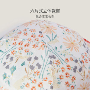 英氏儿童帽子女孩春季太阳帽新款渔夫帽春秋女宝宝碎花遮阳帽夏装