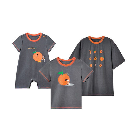 Одежда для родителей и детей Ying для семьи из трех и четырех человек, новая летняя быстросохнущая детская тонкая детская футболка с короткими рукавами, летняя одежда