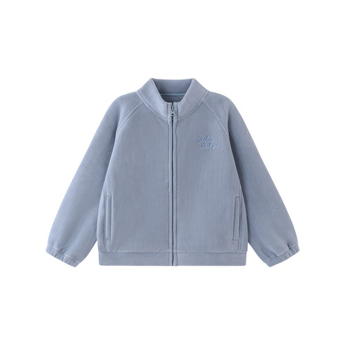 英氏儿童外套女童秋冬加厚保暖夹克防寒摇粒绒休闲户外百搭新款 - 图3