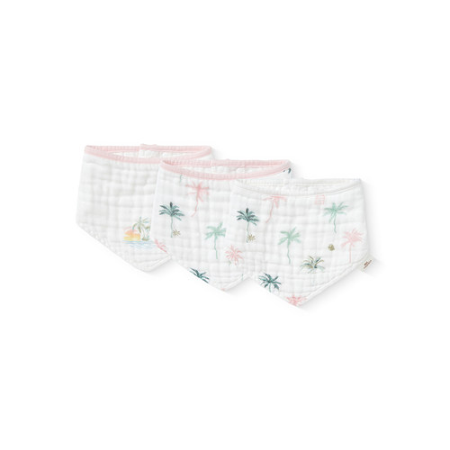 【商场同款】英氏婴儿口水肩纯棉抗菌三件装新款宝宝吃饭围脖 - 图3