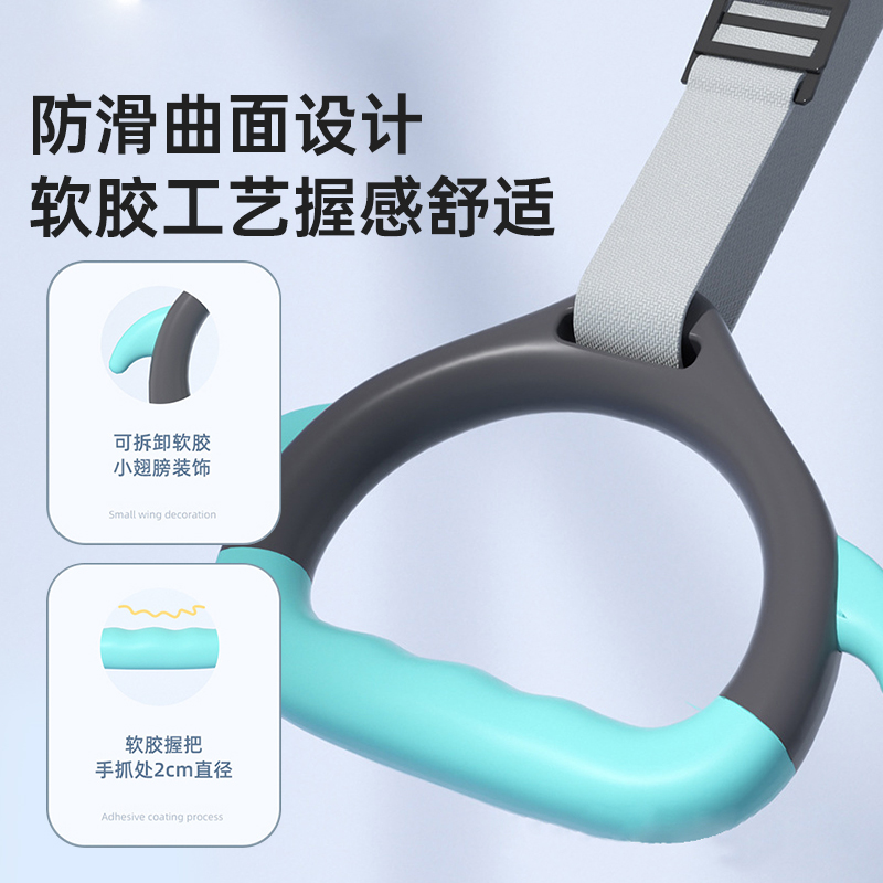 吊环儿童训练小孩引体向上宝宝家室内单杠拉环可调节拉伸训练运动 - 图3