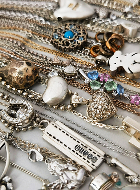 日本中古银项链vintage925银叠戴