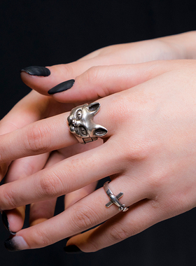 原创设计风小飞机纯银开口戒指