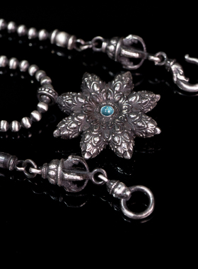 白木黑冰个性朋克男女风925银