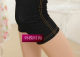 Wear imitation denim leggings mid-shorts