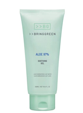 韩国芭兰歌林BRINGGREEN97%芦荟胶300ml舒缓镇定清爽修护免洗面膜