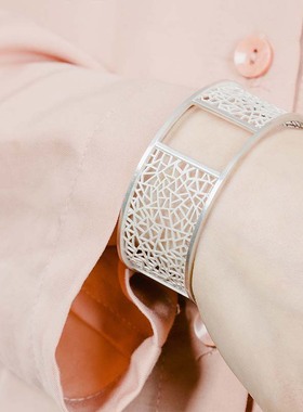 倪上设计原创925银手镯国风