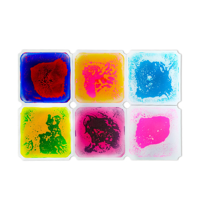 40CM marine style and ordinary climbing frame liquid color brick children's educational puzzle floor mat visual sensory mat