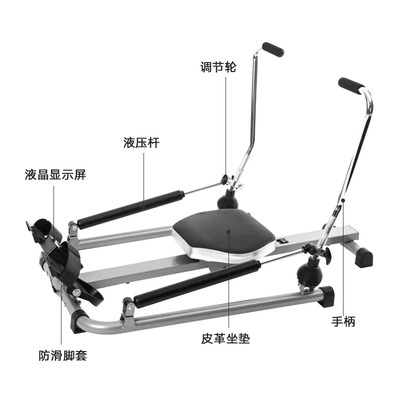 双桨划船机家用静音液压划船器健身器材多功能仿真划船锻炼腰背部 - 图2