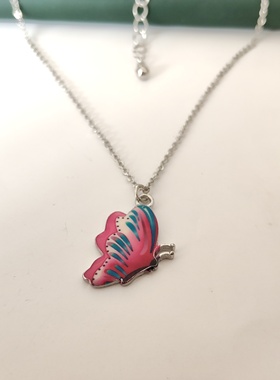 气质简约蝴蝶项链锁骨链短款时尚百搭学生女顺向耳扣可做套装潮13