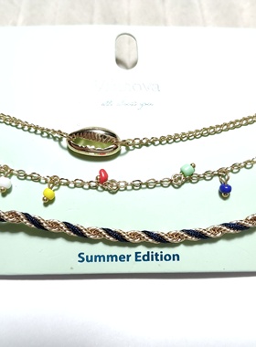 气质简约手链三条组合套装欧美时尚百搭学生女个性金属腕饰潮人32