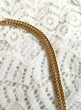 气质简约金属项链锁骨链时尚欧美百搭学生女质感金色潮人短款 A66