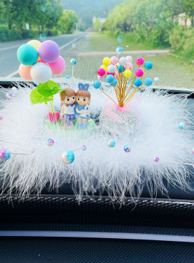 甜小情侣男女神新款车内车载装饰饰品礼物用品汽车摆件可爱个性女