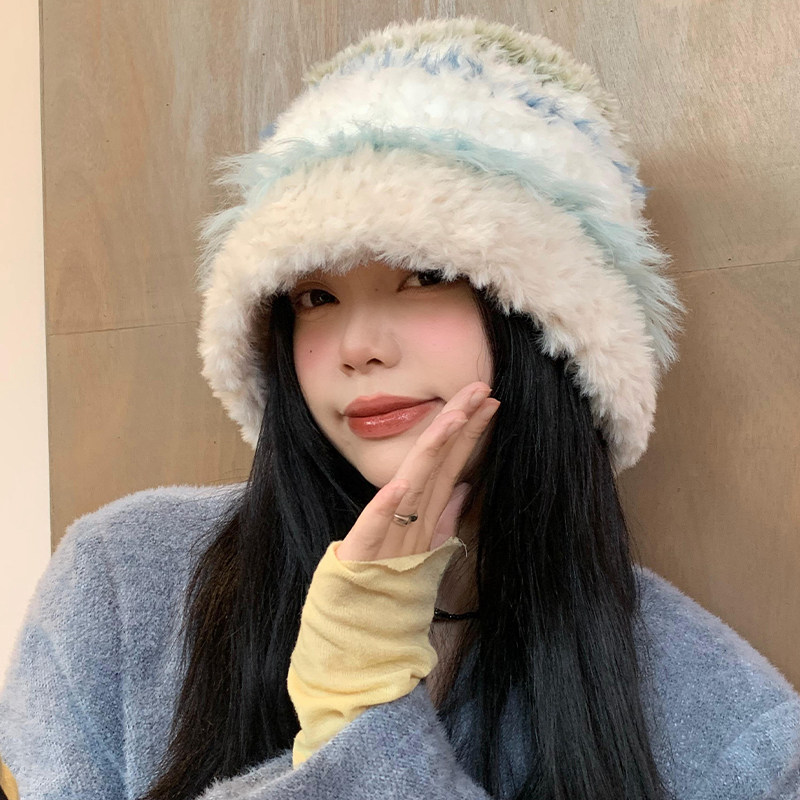 加厚毛绒绒针织帽子女秋冬款韩版显脸小保暖毛线帽大头围护耳帽潮,淘宝优惠券,粉丝福利购,淘宝优惠卷