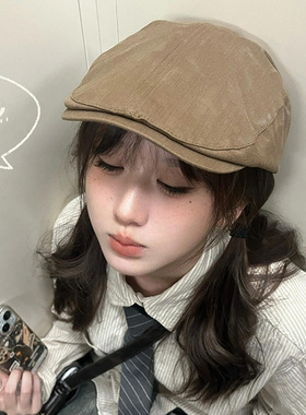 前进帽女日系复古百搭显脸小反戴
