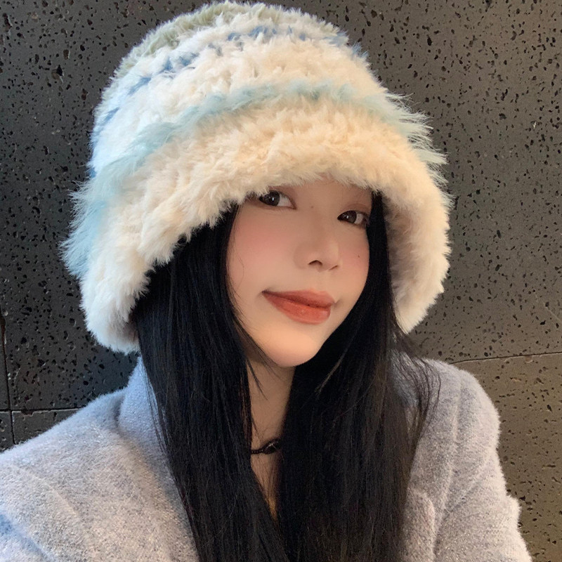 加厚毛绒绒针织帽子女秋冬款韩版显脸小保暖毛线帽大头围护耳帽潮,淘宝优惠券,粉丝福利购,淘宝优惠卷