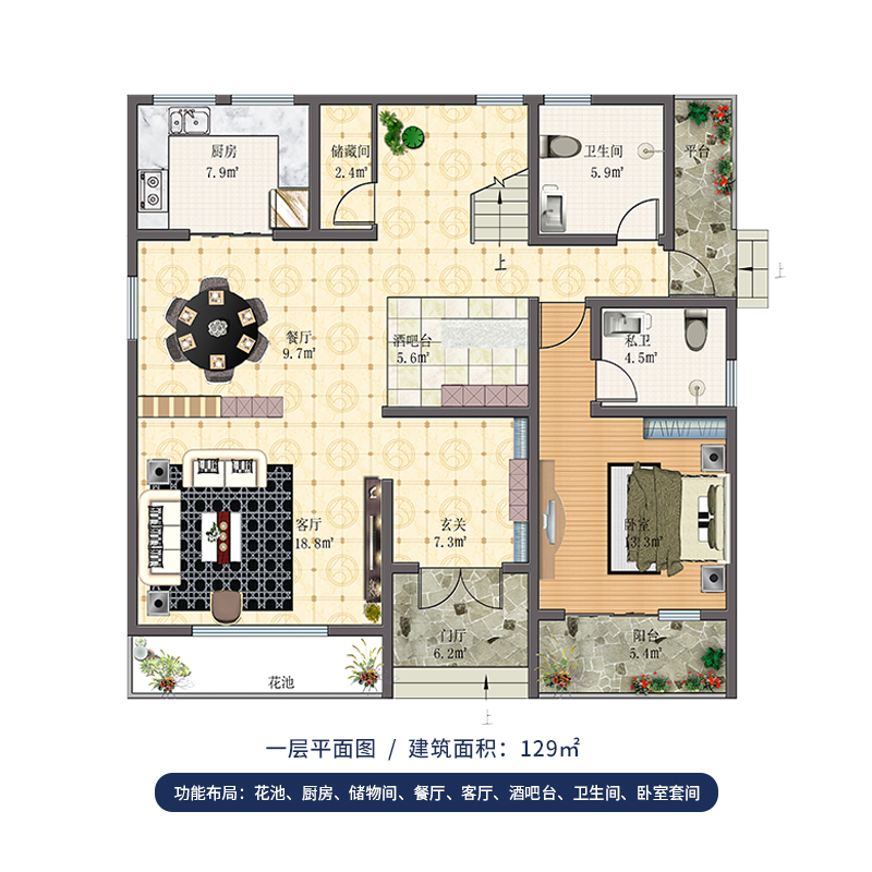 现代风格农村别墅设计图纸三层自建房设计图全套施工图样图效果图