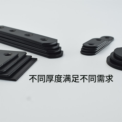 黑色固定铁片一字连接片直片不锈钢角码90度直角固定片木板连接件 - 图3