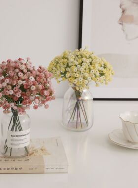 仿真满天星清新家居装饰拍摄背景高档仿真花软装设计摆件满天星