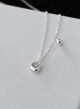纯银锁骨链女银坨坨项链称心如意