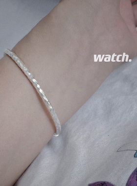 多可瓷集文艺女足银9999手镯