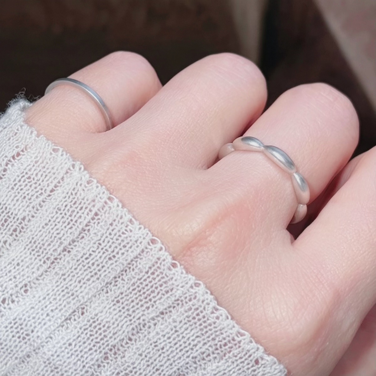 Chinese style old-fashioned retro silver ring all sterling silver