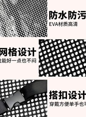 新款可视透明工作服理发店专用围