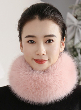 仿真狐狸毛围脖大衣毛领子两用